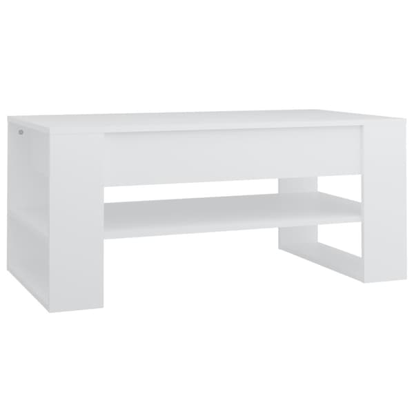 vidaXL Soffbord vit 102x55x45 cm konstruerat trä