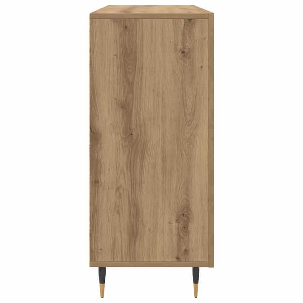 vidaXL Serviesskap Artisan Eik 90 x 34 x 80 cm Konstruert tre