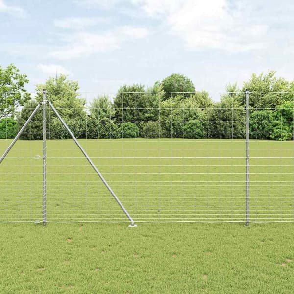 vidaXL Stängselstolpe Galvaniserad 25 x 1,6 m Stål