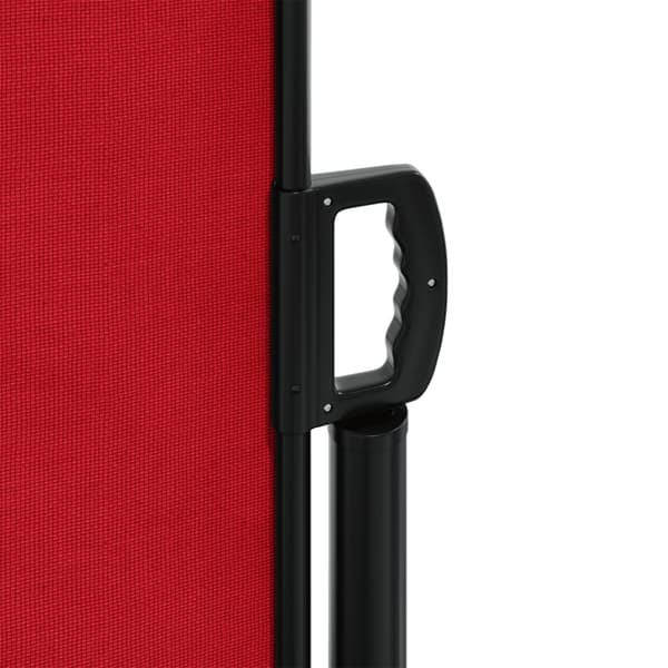 vidaXL Infällbar sidomarkis röd 120x1200 cm