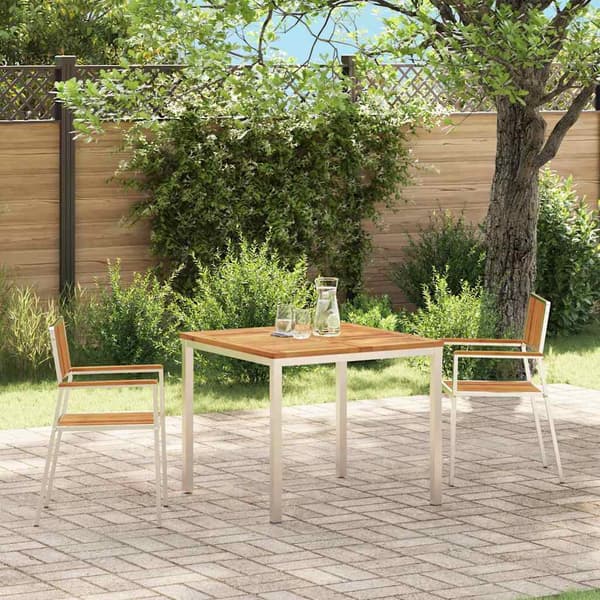vidaXL Hage Stol 2 pcs Brun 56 x 54,5 x 87 cm Solid akasietre