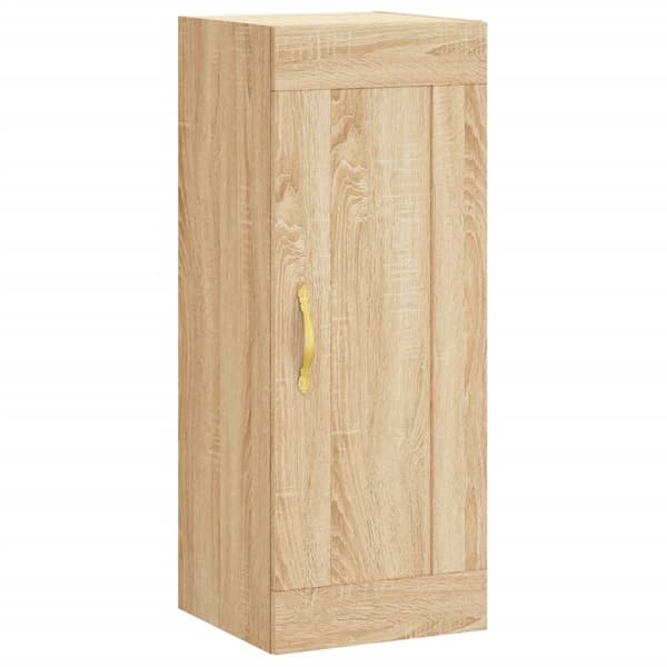 vidaXL Highboard sonoma eik 34,5x34x180 cm konstruert tre