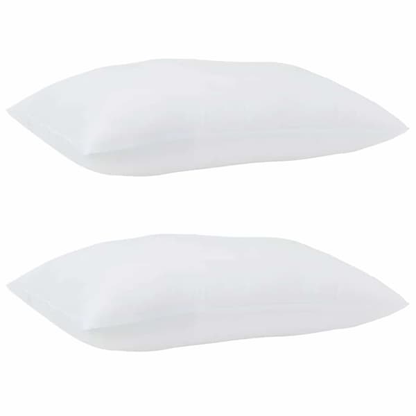 vidaXL Duntäcke med kudde 3 pcs Vit Mikrofiber