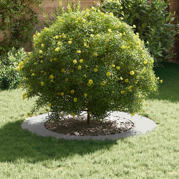 vidaXL passende for Flat Tre Ring Hvit Ø60 / 90 cm Stål