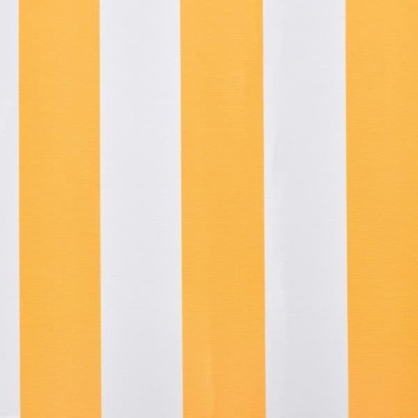 vidaXL Erstatningsduk for markise oransje og hvit 450x300 cm polyester