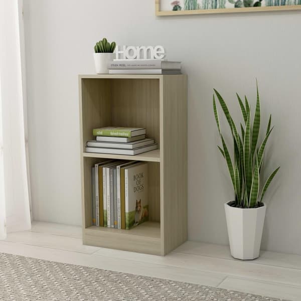 vidaXL Bokhylle sonoma eik 40x24x75 cm sponplate