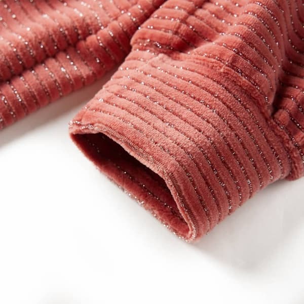 vidaXL Barnekjole med lange ermer medium rosa 128