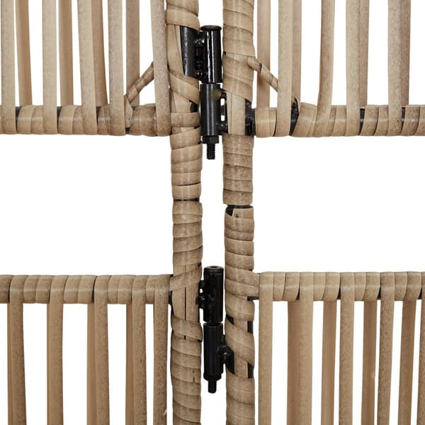 vidaXL Rumsavdelare 5 paneler beige konstrottning