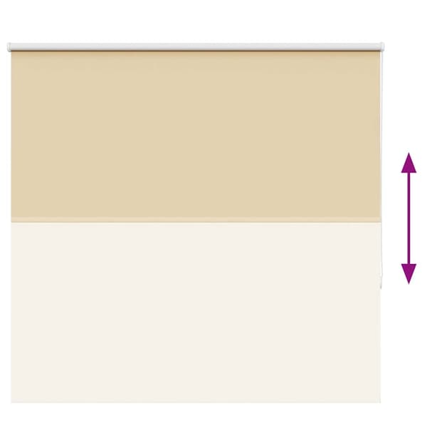 vidaXL Rullegardin lystette 155x150 cm stoff bredde 151,6 cm polyester