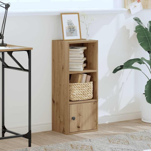 vidaXL Bokhylle artisan eik 31x24x77 cm konstruert tre