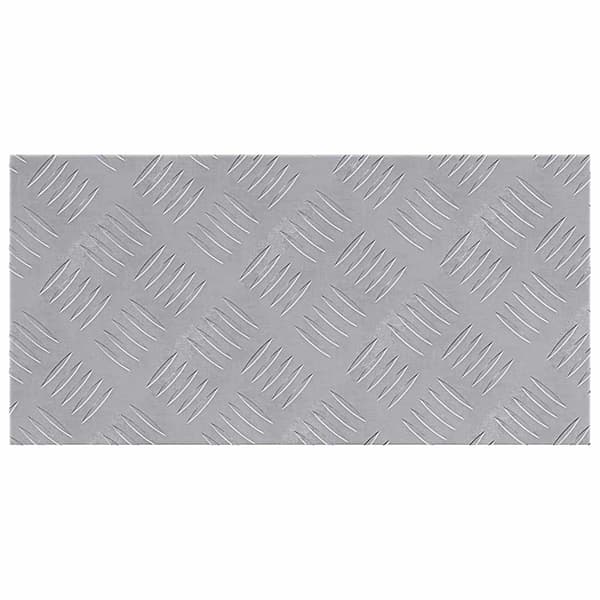vidaXL Trinn Rektangulær 2 pcs sølv 50 x 25 cm Aluminium