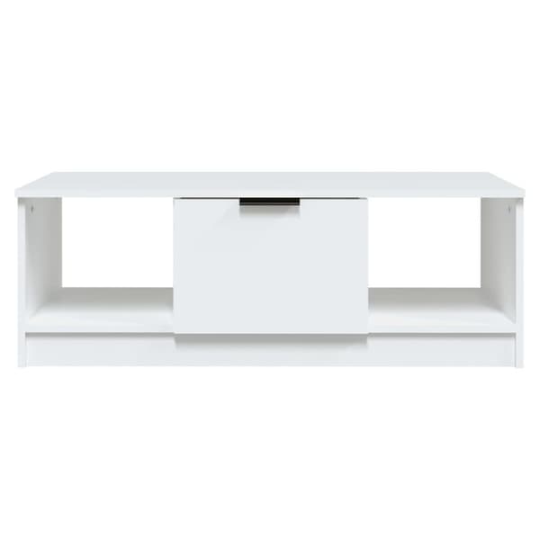 vidaXL Soffbord vit 102x50x36 cm konstruerat trä