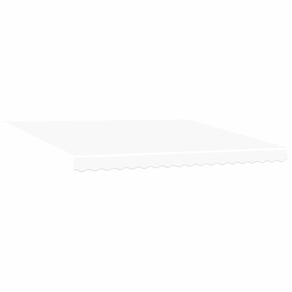 vidaXL Markis tyg med Vit 400 × 300 cm Polyester