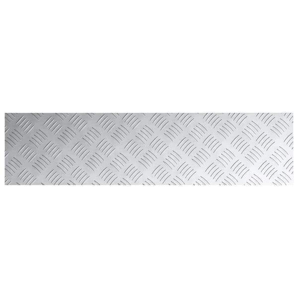 vidaXL Trinn Rektangulær 2 pcs sølv 100 x 25 cm Aluminium