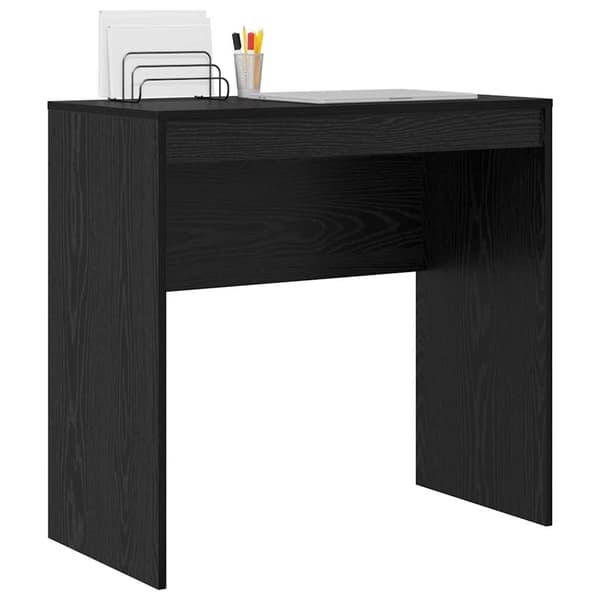vidaXL Skrivebord Svart Eik 80 x 40 x 76 cm