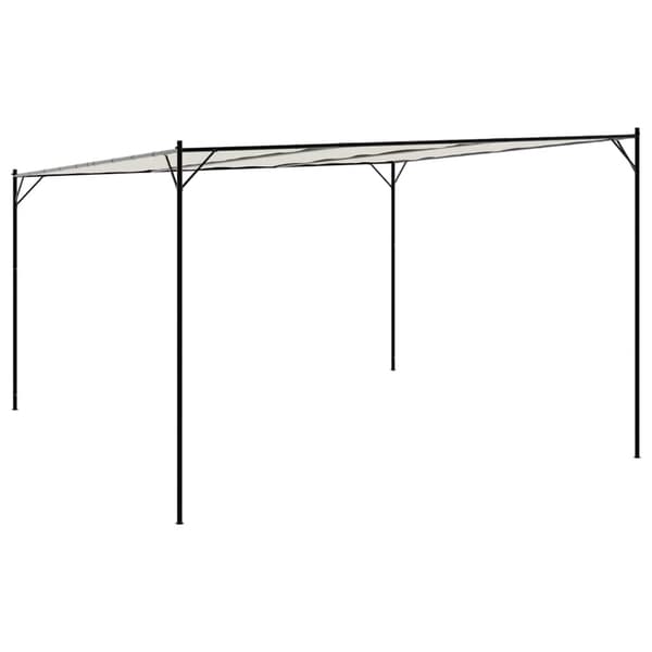 vidaXL Markise Hvit 3,5 x 2,5 m Metall