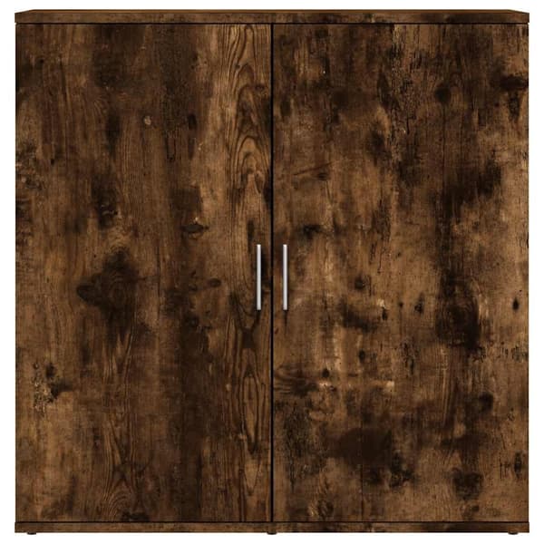 vidaXL Skjenk røkt eik 79x38x80 cm konstruert tre