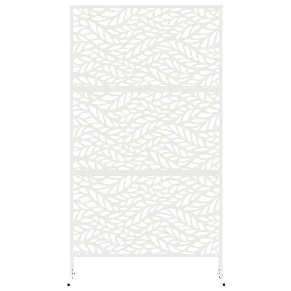 vidaXL Sekretessvägg Vit 100 x 50 x 180 cm Stål
