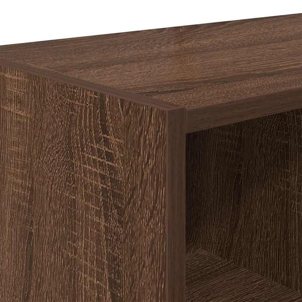 vidaXL Skostativ stablebar brun eik 89,5x30x40 cm