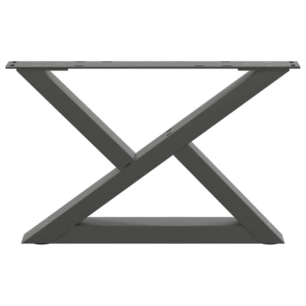 vidaXL Soffbordsben 2 st antracit 60x(30-31,3) cm stål