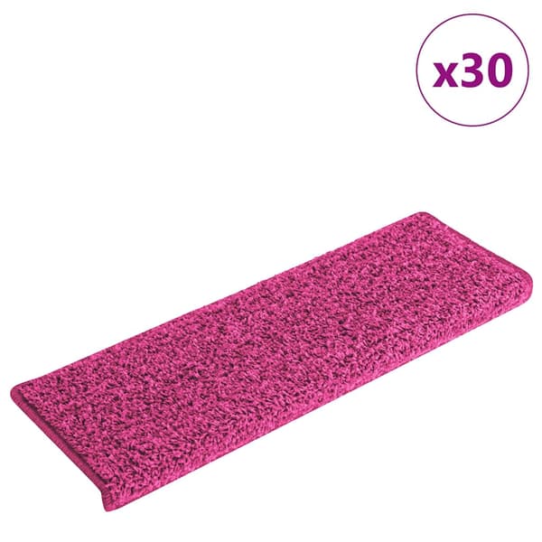 vidaXL Trappmattor 30 st 65x21x4 cm rosa