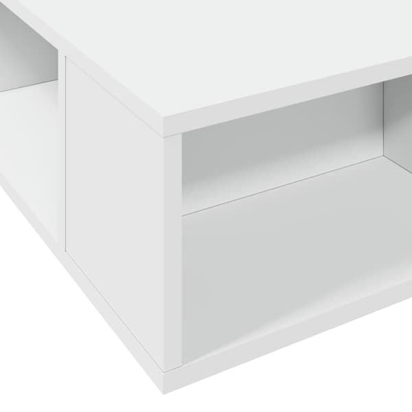 vidaXL Sengeramme hvit 135x190 cm konstruert tre