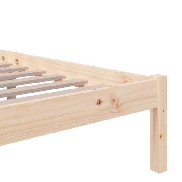 vidaXL Sengeramme heltre 135x190 cm Double