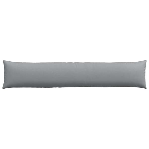 vidaXL Soffkuddar 2 st Ljusgrå 200 x 40 cm tyg