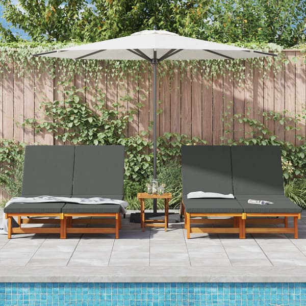 vidaXL Solstol Brun 125 x 200 x 84 cm Solid akasietre