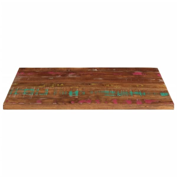 vidaXL Bordplate 80x60x3,8 cm rektangulær gjenvunnet heltre
