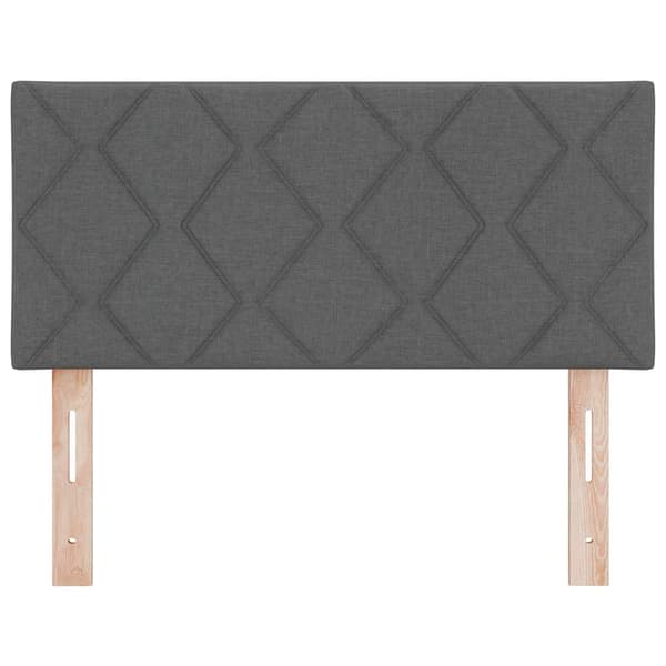 vidaXL Huvudgavel Mörkgrå 100 cm tyg