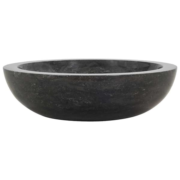 vidaXL Vask 40x12 cm marmor svart