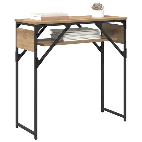 vidaXL Konsollbord Artisan Eik 75x30x75cm Konstruert tre