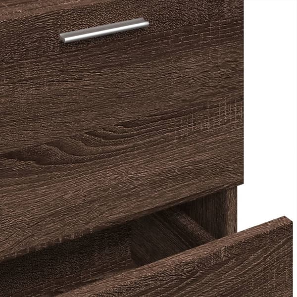 vidaXL Servantskap brun eik 40x37x59 cm konstruert tre