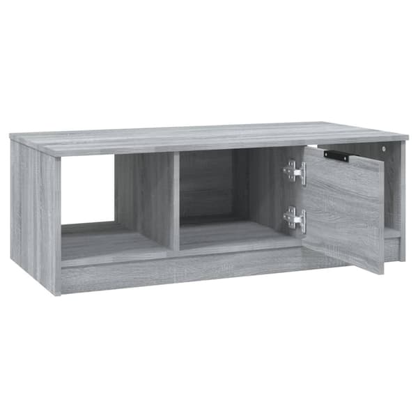 vidaXL Salongbord grå sonoma 102x50x36 cm konstruert tre