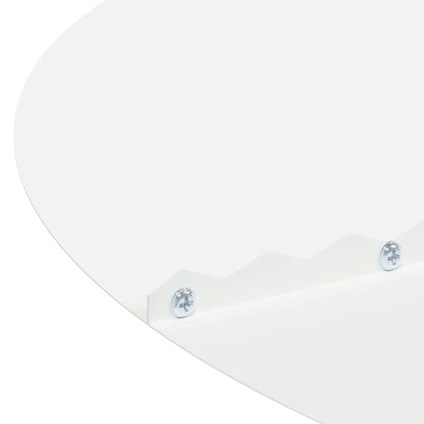 vidaXL passende for Flat Tre Ring Hvit Ø60 / 90 cm Stål