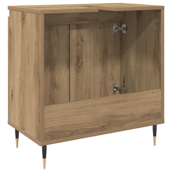 vidaXL Baderomsskap artisan eik 58x33x60 cm konstruert tre