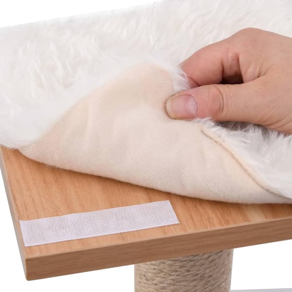 vidaXL Kattetre med klorematte i sisal 123 cm