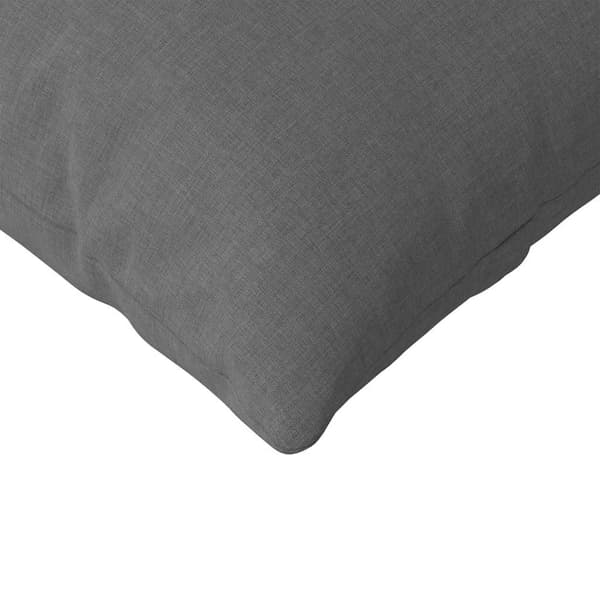 vidaXL Soffkuddar 2 st Mörkgrå 200 x 40 cm tyg
