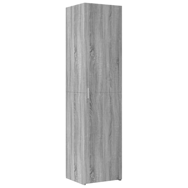 vidaXL Hylle grå sonoma 45x42,5x185 cm konstruert tre