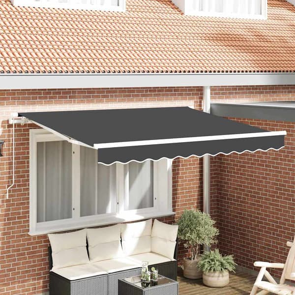 vidaXL Markisväv Antracit 235 x 195 cm Polyester