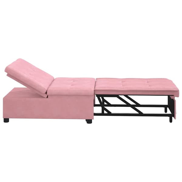 vidaXL Soffsäng Rosa 194 x 67 x 82 cm Sammet