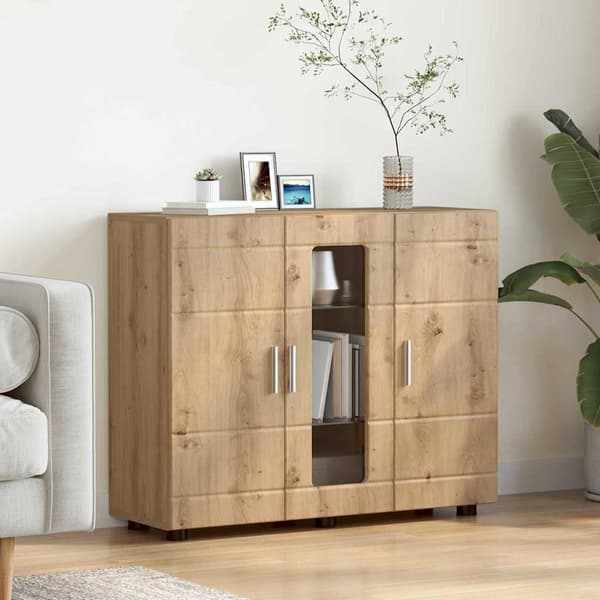 vidaXL Serviesskap artisan eik 55.5 x 29 x 100 cm Konstruert tre