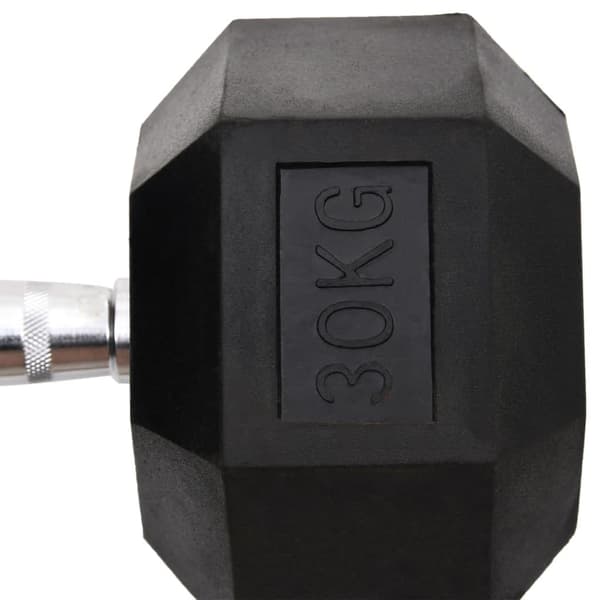 vidaXL Hantel 30 kg gjutjärn