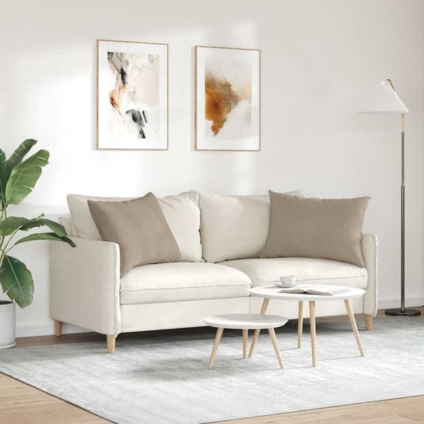 vidaXL Soffkuddar 2 st Gråbrun 70 x 50 cm tyg