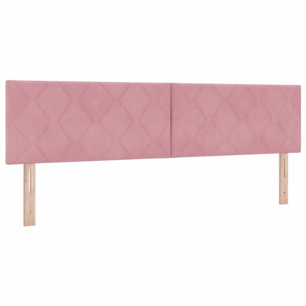 vidaXL Huvudgavel Rosa 180 cm Sammet