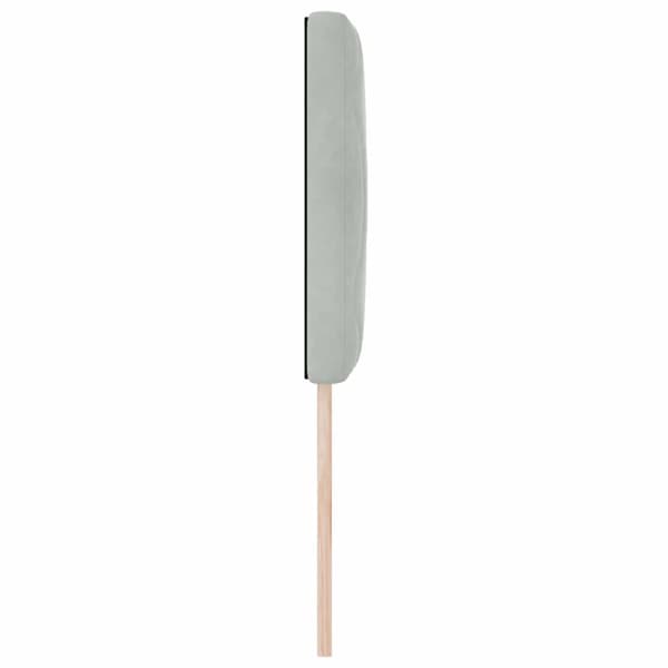 vidaXL LED huvuddyna Ljusgrå 80 cm Sammet
