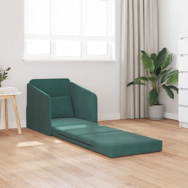 vidaXL Soffsäng Mörkgrön 65 x 80 x 83 cm Sammet