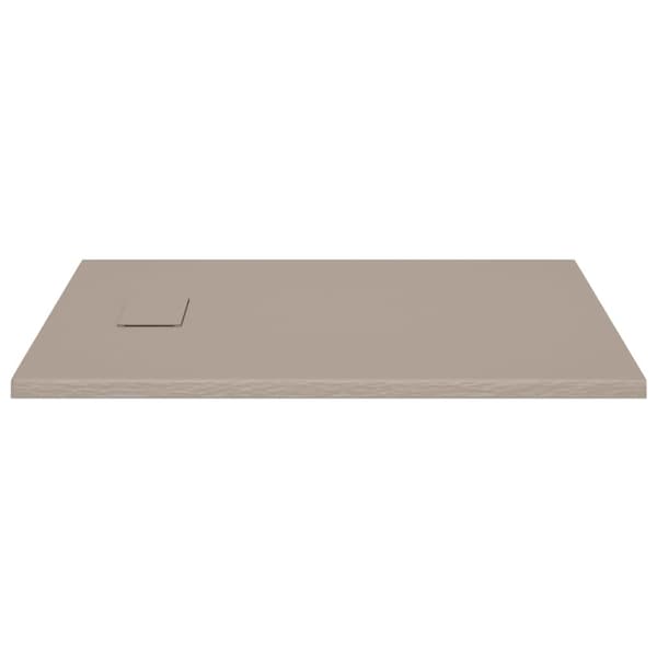 vidaXL Dusjbrett SMC brun 100x80 cm