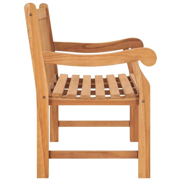 vidaXL Hagebenk 114 cm heltre teak
